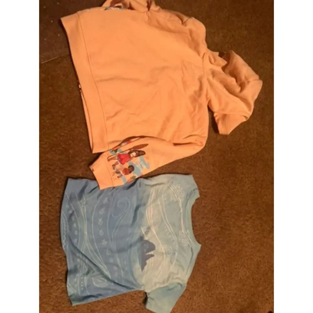 Disney Moana Three Piece Set with Hooded Jacket, Top & Tutu Size 4T